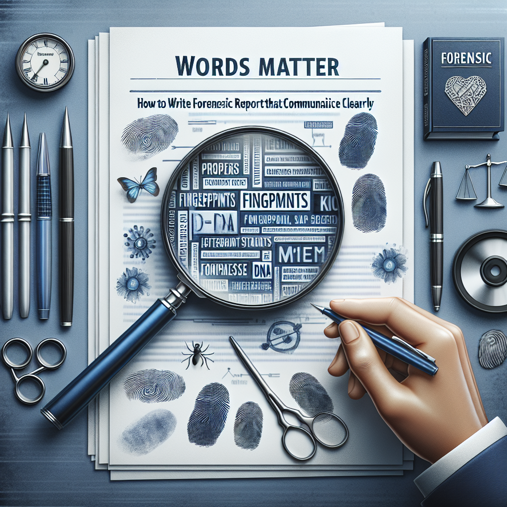 Forensic Report Writing.