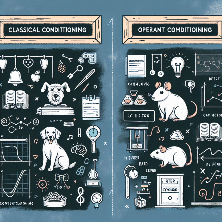Differences between classical and operant conditioning