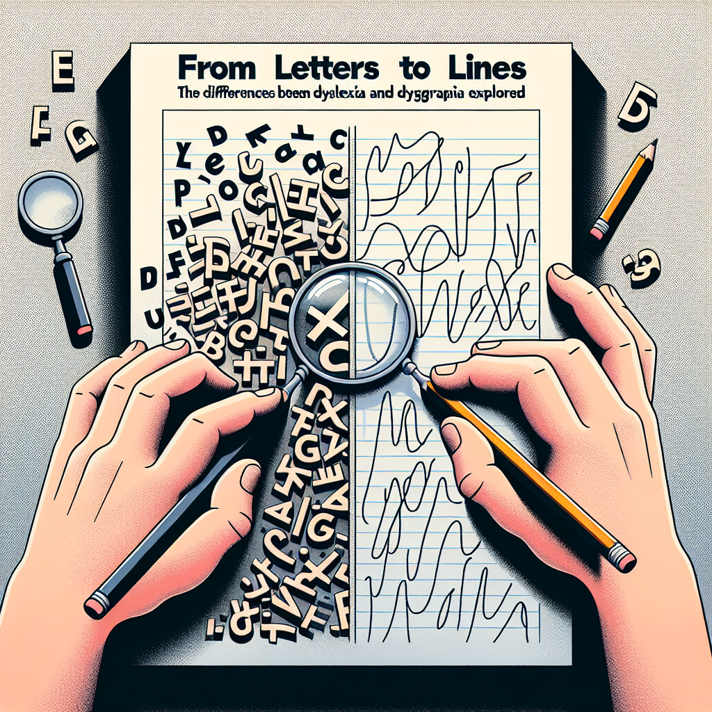 Difference between dyslexia and dysgraphia