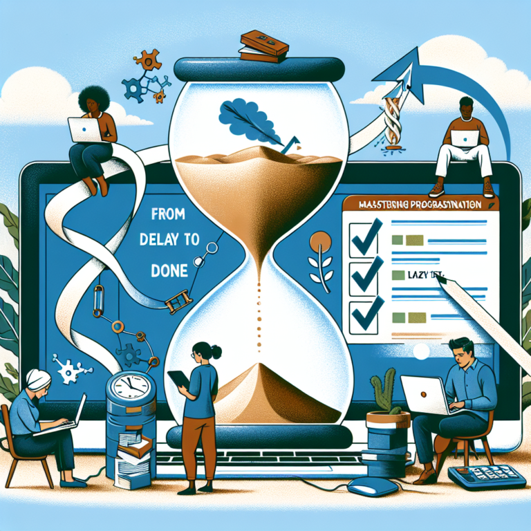 Overcoming procrastination habits