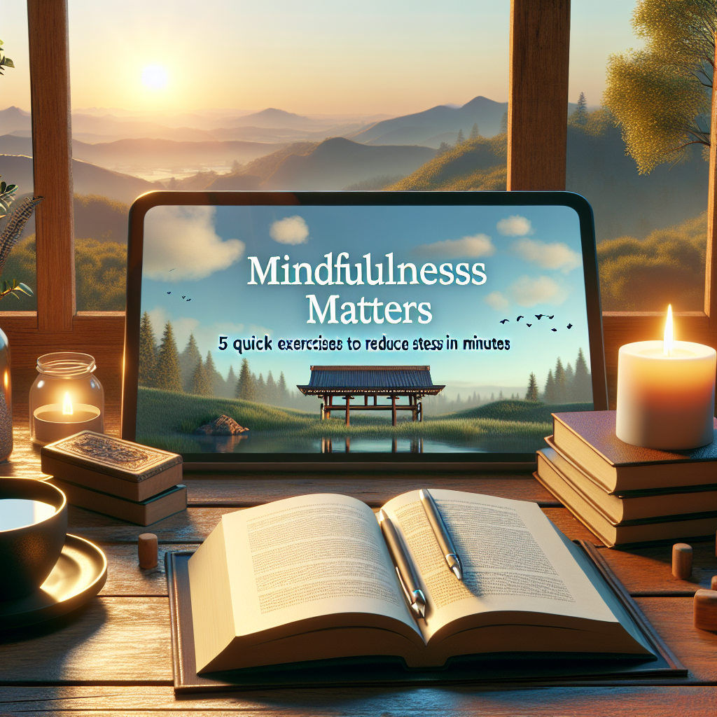 Mindfulness exercises for stress relief