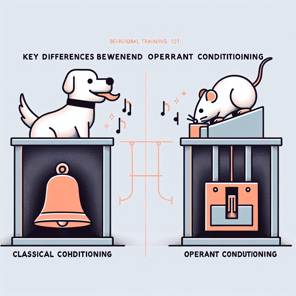Differences between classical and operant conditioning