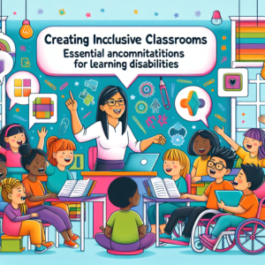 Classroom accommodations for learning disabilities