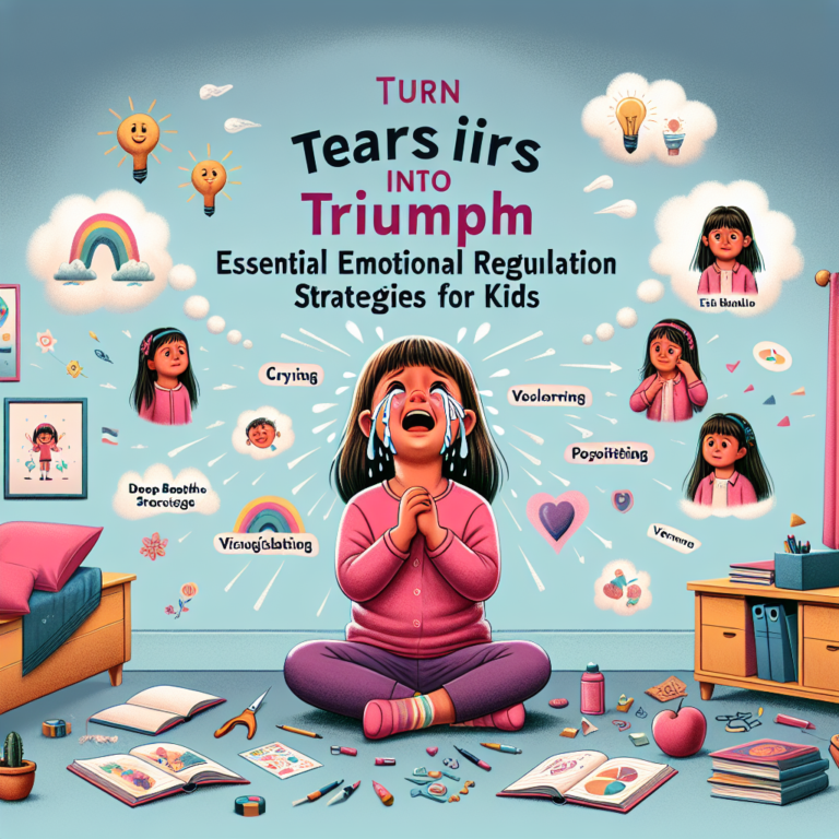 Emotional regulation techniques for children