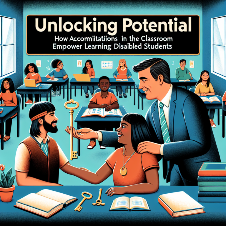 Classroom accommodations for learning disabilities