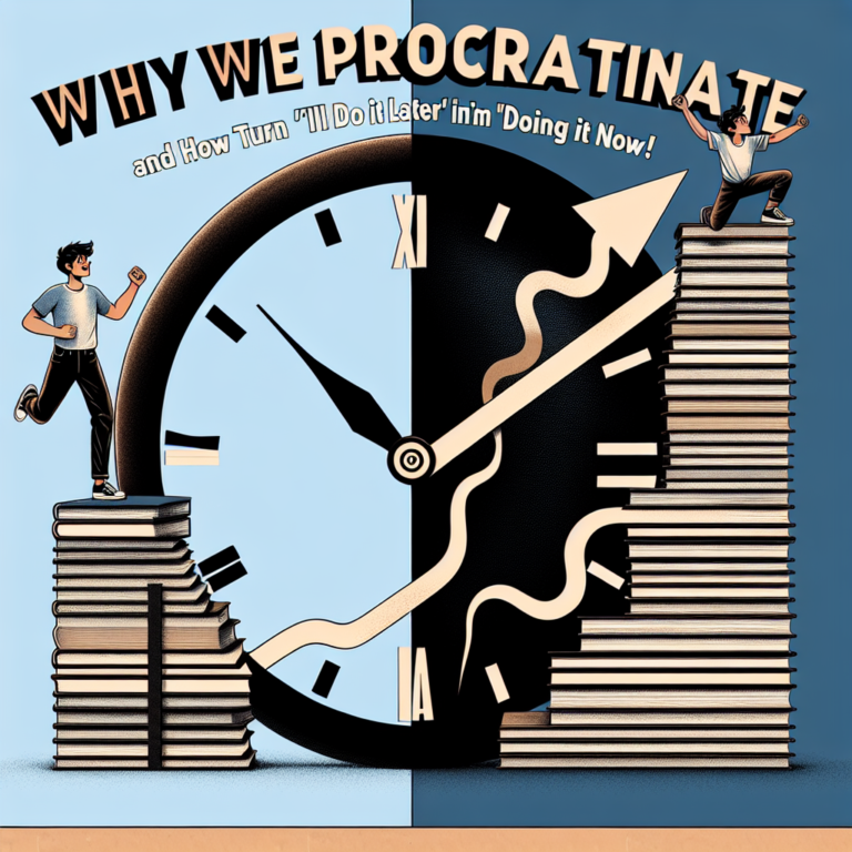Overcoming procrastination habits