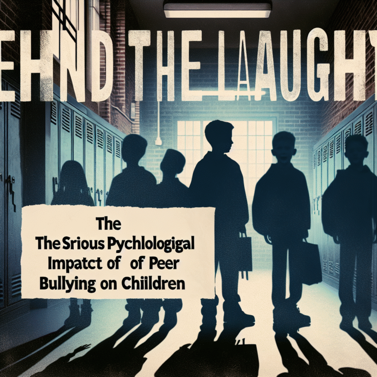 The psychological effects of bullying on children and teens