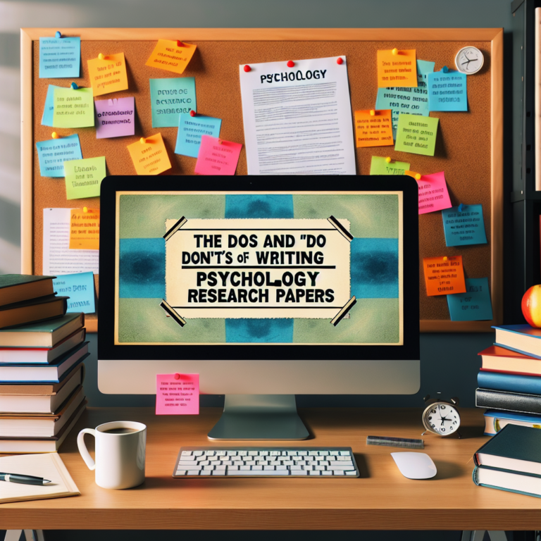 Tips for writing a psychology research paper