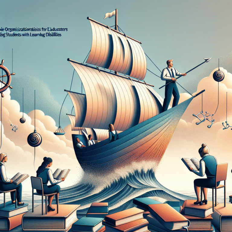 Learning disabilities and organization skills