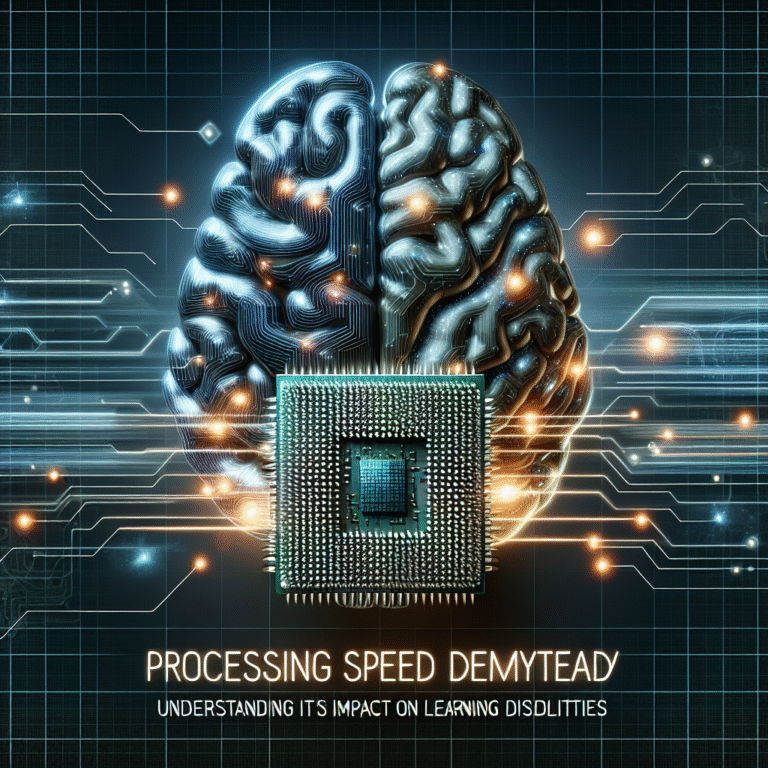 Learning disabilities and processing speed
