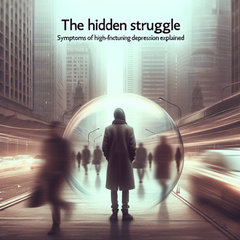 Symptoms of high-functioning depression