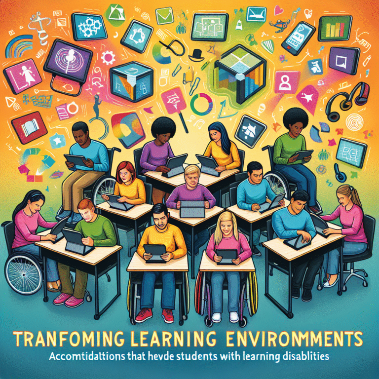 Classroom accommodations for learning disabilities