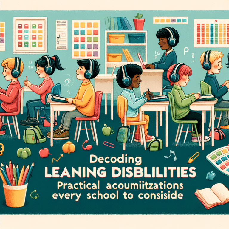 Accommodations for learning disabilities in schools