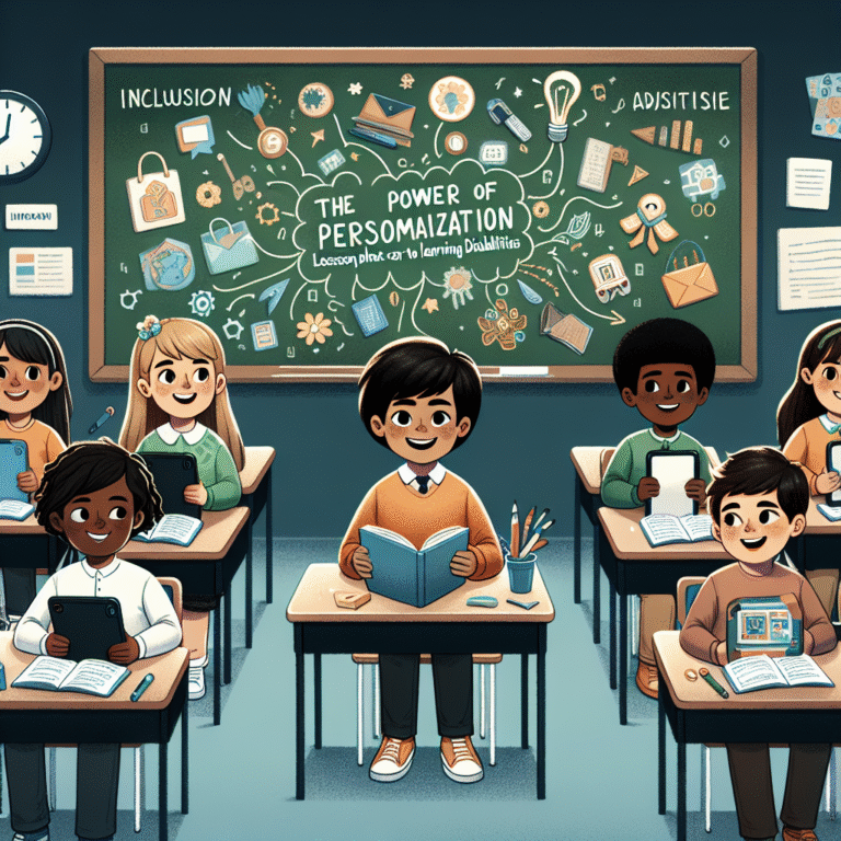 Lesson plans for children with learning disabilities