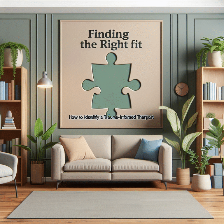 How to find a trauma-informed therapist