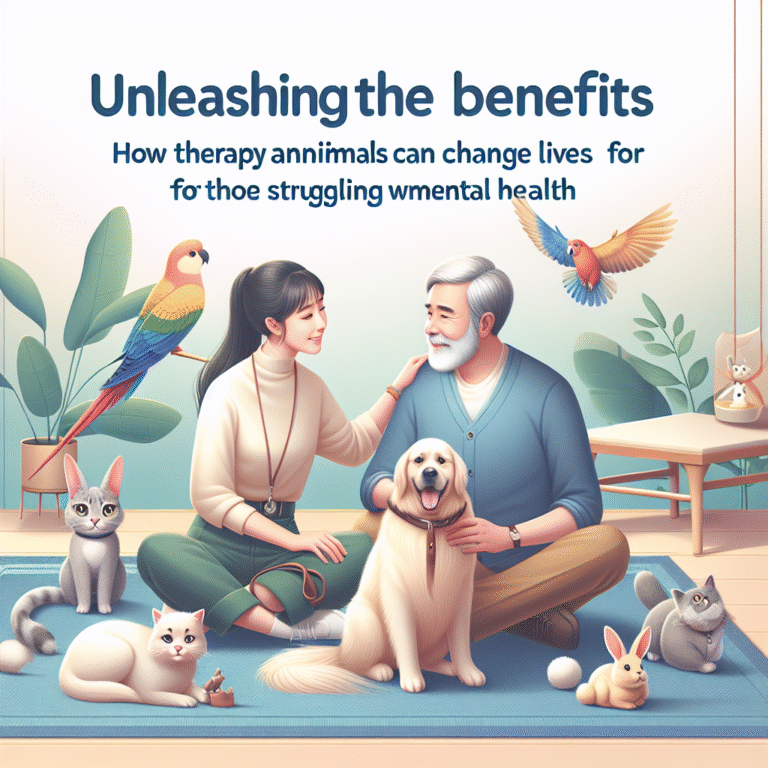The benefits of therapy animals for mental health