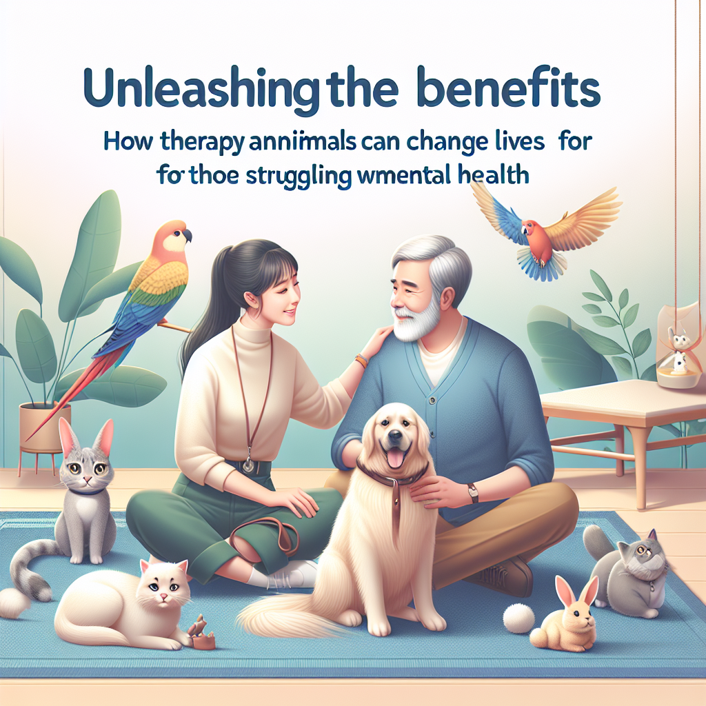 The benefits of therapy animals for mental health