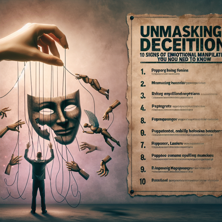 Recognizing signs of emotional manipulation