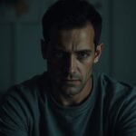 A pensive person sits in a dimly lit room, their face etched with the weight of their PTSD diagnosis. Soft, diffused lighting casts shadows that accentuate the haunted expression, hinting at the internal turmoil. The background is muted, with hints of muted colors and abstract shapes, conveying a sense of emotional isolation. The overall atmosphere is somber, introspective, and evocative of the complex experience of living with post-traumatic stress disorder.