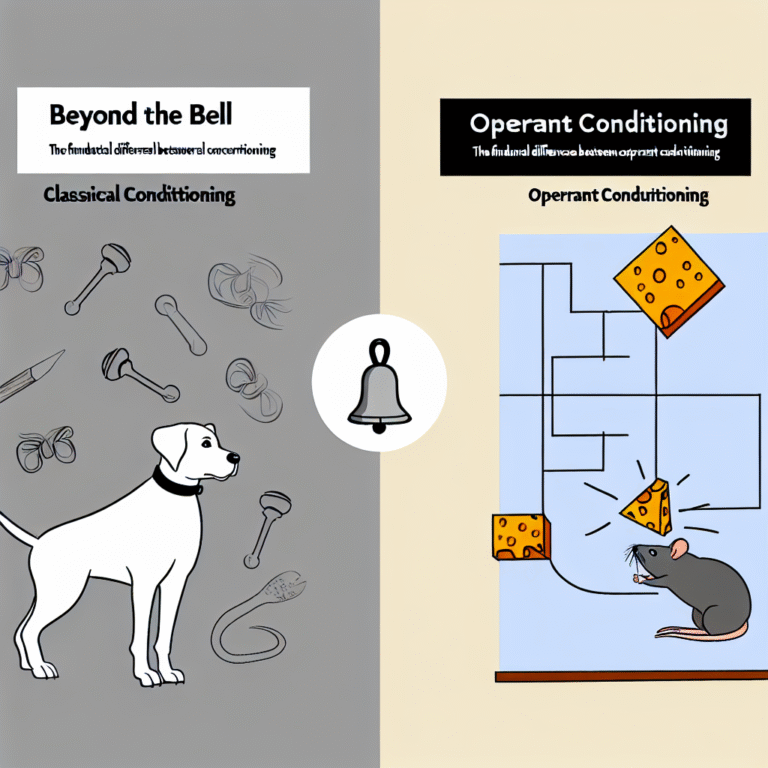 Differences between classical and operant conditioning