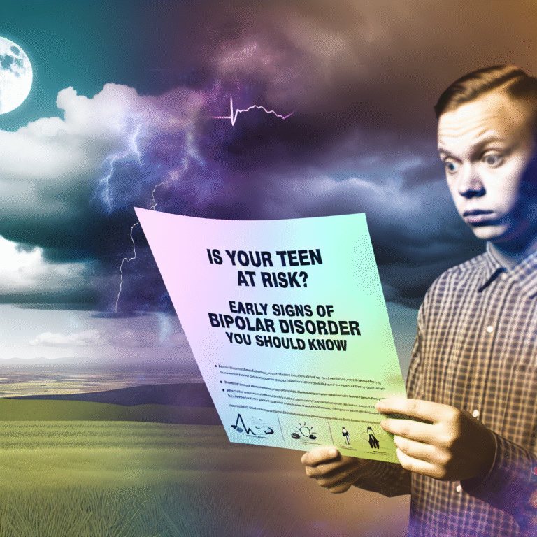 Early signs of bipolar disorder in teenagers