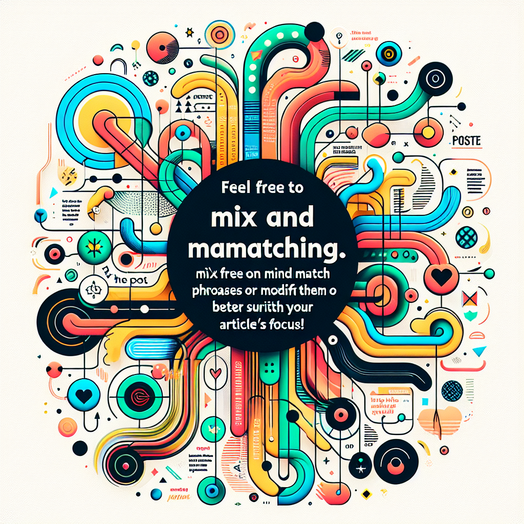 Feel free to mix and match phrases or modify them to better suit your article's focus!