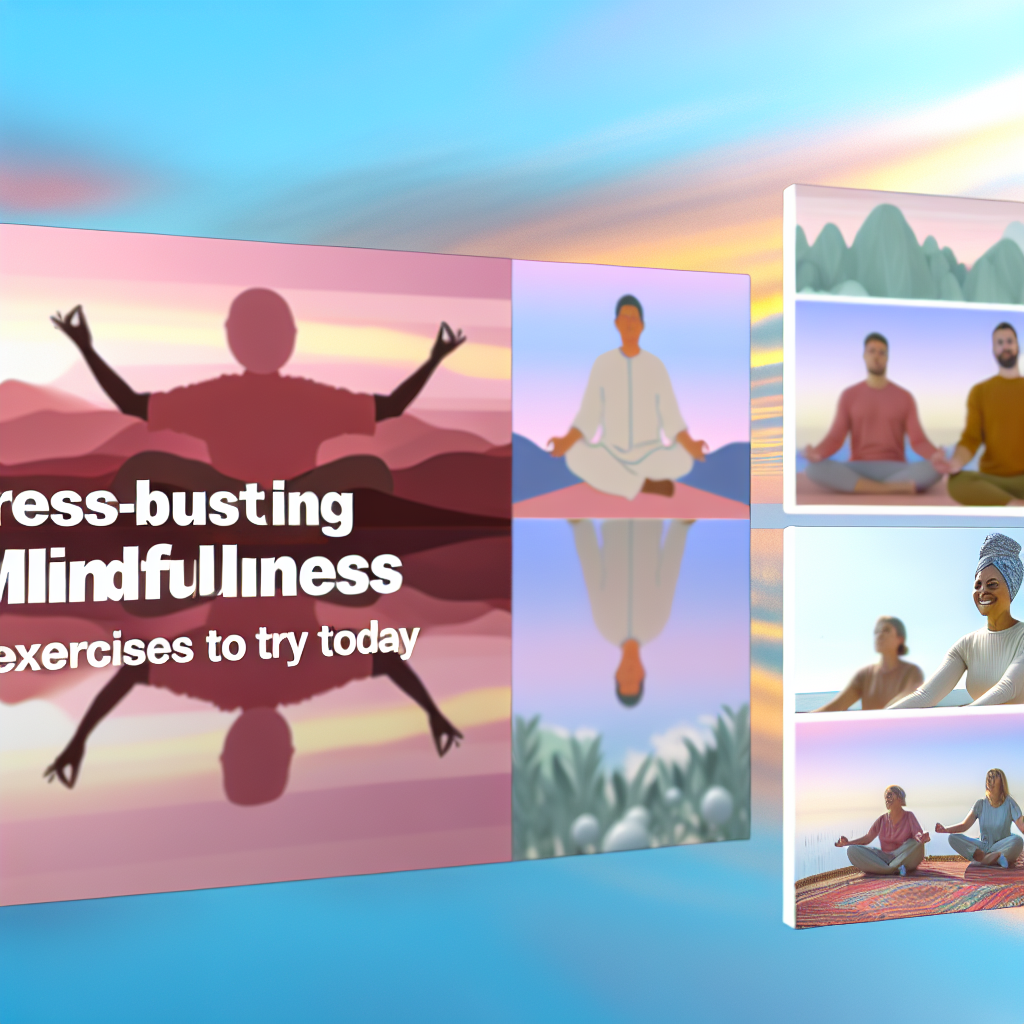 Mindfulness exercises for stress relief