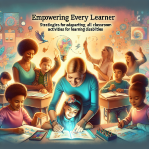 How to modify classroom activities for learning disabilities