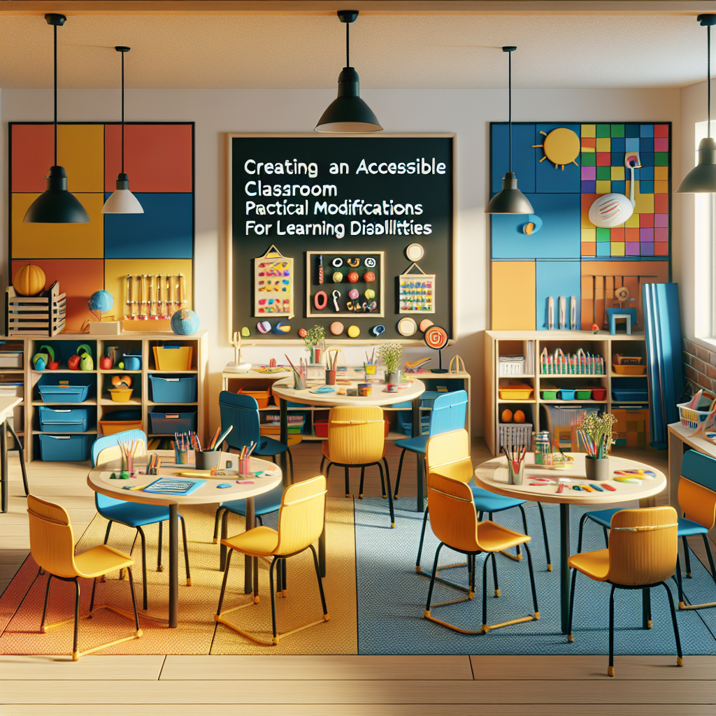 How to modify classroom activities for learning disabilities