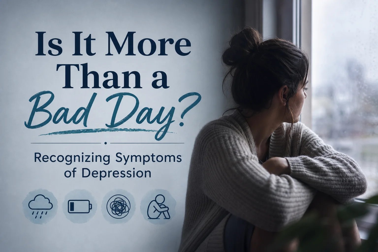 What are the most common symptoms of depression?