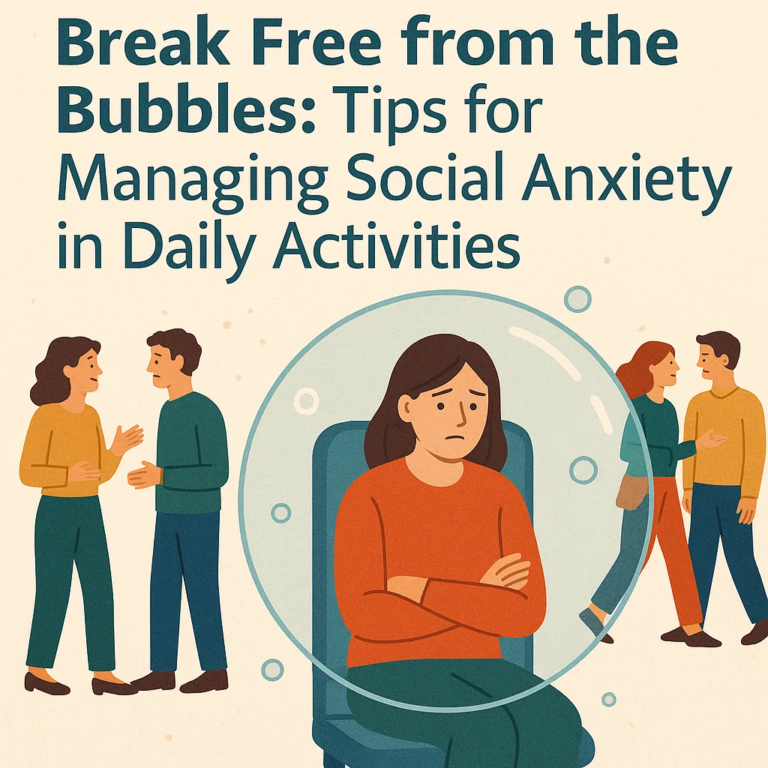 Break Free from the Bubbles: Tips for Managing Social Anxiety in Daily Activities