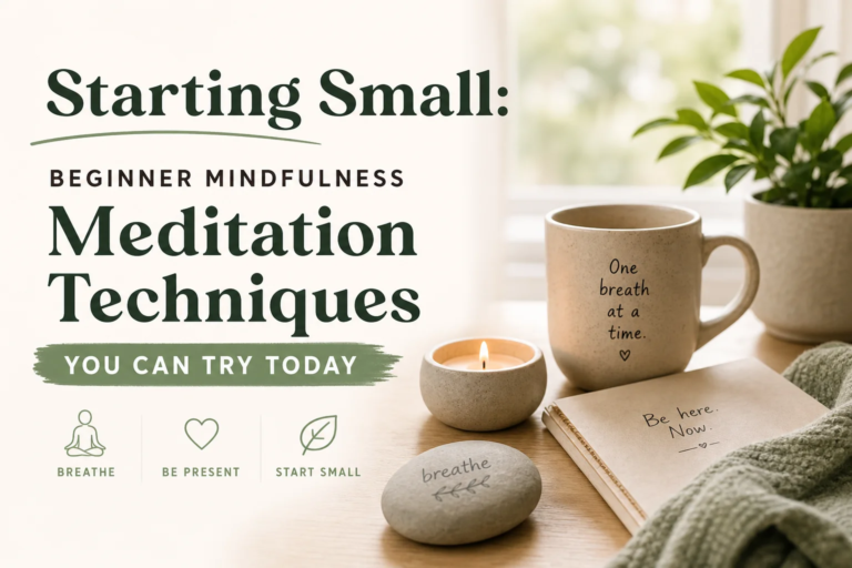 Simple mindfulness meditation techniques for beginners