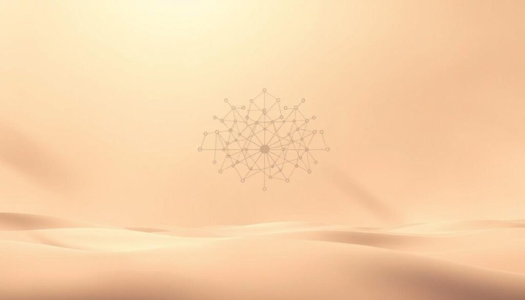 A serene, minimalist illustration of a "neuroinclusion baseline" - a foundational framework for understanding cognitive diversity and inclusive design. Set against a soft, diffuse background with a warm, muted color palette, the composition features a central graphical element depicting interconnected nodes and pathways, representing the diverse cognitive processes and modes of perception that make up the human experience. The image conveys a sense of balance, harmony, and inclusivity, with clean lines, gentle gradients, and an overall sense of tranquility. The perspective is slightly elevated, giving the viewer a bird's-eye view of this conceptual landscape, inviting contemplation and deeper understanding of the principles of neuroinclusion. A serene, minimalist illustration of a "neuroinclusion baseline" - a foundational framework for understanding cognitive diversity and inclusive design. Set against a soft, diffuse background with a warm, muted color palette, the composition features a central graphical element depicting interconnected nodes and pathways, representing the diverse cognitive processes and modes of perception that make up the human experience. The image conveys a sense of balance, harmony, and inclusivity, with clean lines, gentle gradients, and an overall sense of tranquility. The perspective is slightly elevated, giving the viewer a bird's-eye view of this conceptual landscape, inviting contemplation and deeper understanding of the principles of neuroinclusion.