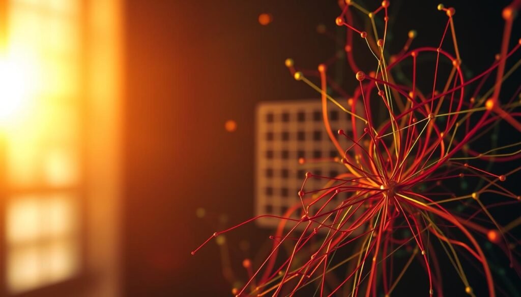 A striking illustration of the psychological resilience framework, captured through a detailed close-up. In the foreground, a vibrant web of interconnected lines and shapes, representing the complex and dynamic nature of resilience. The middle ground features a grid-like structure, symbolizing the research model's analytical rigor. In the background, a soft, ethereal glow emanates, conveying the intangible, yet powerful, qualities of psychological resilience. Lighting is warm and directional, casting shadows that add depth and dimensionality to the composition. The overall mood is one of thoughtful exploration, inviting the viewer to delve into the nuances of this essential human capacity. A striking illustration of the psychological resilience framework, captured through a detailed close-up. In the foreground, a vibrant web of interconnected lines and shapes, representing the complex and dynamic nature of resilience. The middle ground features a grid-like structure, symbolizing the research model's analytical rigor. In the background, a soft, ethereal glow emanates, conveying the intangible, yet powerful, qualities of psychological resilience. Lighting is warm and directional, casting shadows that add depth and dimensionality to the composition. The overall mood is one of thoughtful exploration, inviting the viewer to delve into the nuances of this essential human capacity.