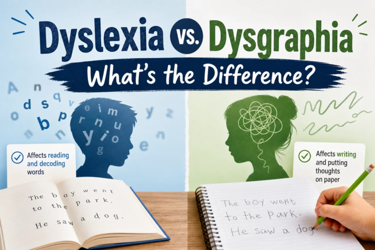 Difference between dyslexia and dysgraphia