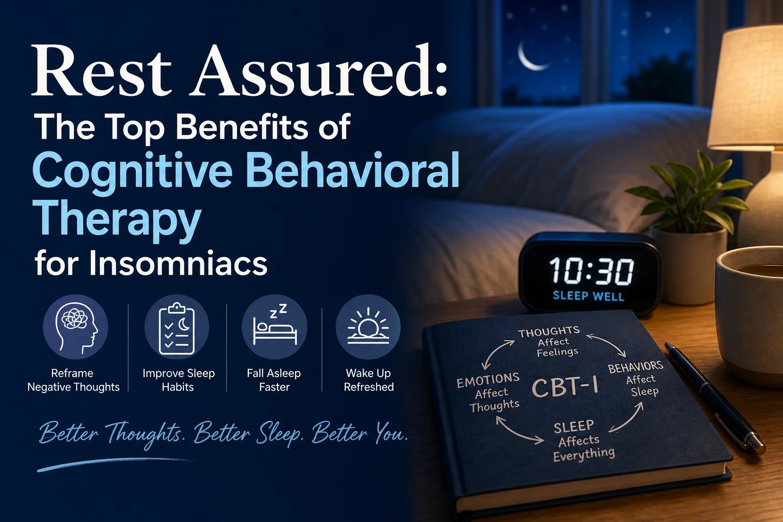Benefits of cognitive behavioral therapy for insomnia